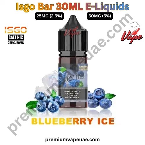 Isgo Bar 30ML E-Liquids Blueberry Ice 25MG And 50MG