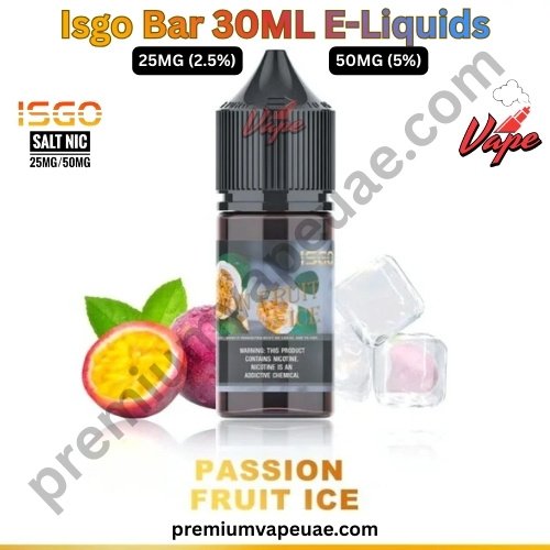 Isgo Bar 30ML E-Liquids Passion Fruit Ice 25MG And 50MG