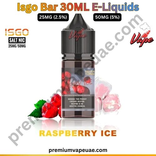 Isgo Bar 30ML E-Liquids Raspberry Ice 25MG And 50MG