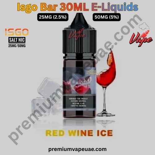 Isgo Bar 30ML E-Liquids Red Wine Ice 25MG And 50MG