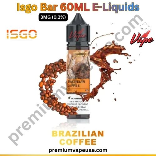 Isgo Bar 60ML E-Liquids Brazilian Coffee 3MG