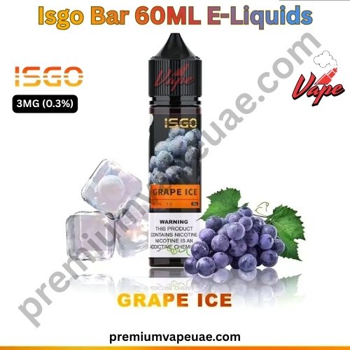 Isgo Bar 60ML E-Liquids Grape Ice 3MG