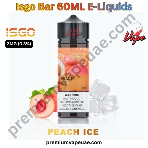 Isgo Bar 60ML E-Liquids Peach Ice 3MG
