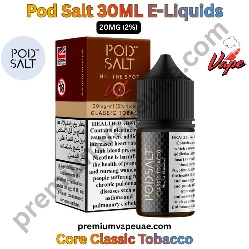 Pod Salt Core 30ML E-Liquids Classic Tobacco 20MG