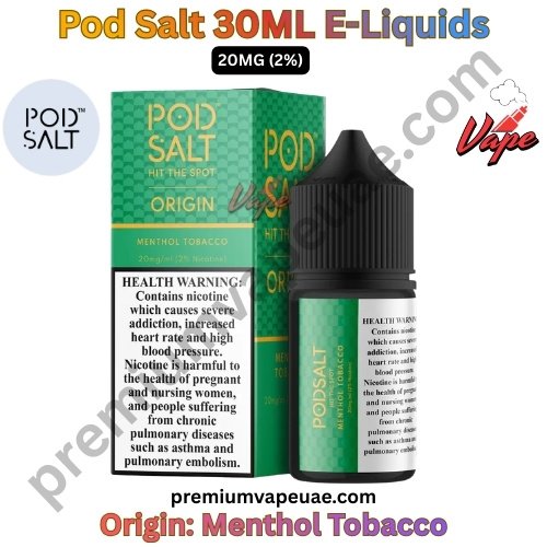 Pod Salt Origin 30ML E-Liquids Menthol Tobacco 20MG
