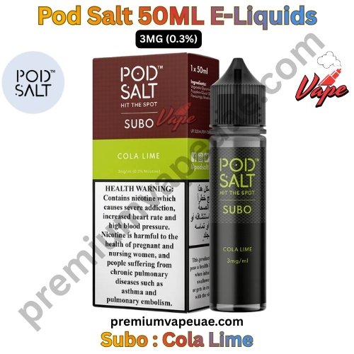 Pod Salt Subo 50ML E-Liquids Cola Lime 3MG