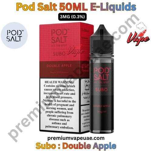 Pod Salt Subo 50ML E-Liquids Double Apple 3MG