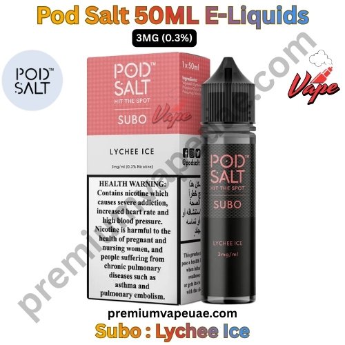 Pod Salt Subo 50ML E-Liquids Lychee Ice 3MG