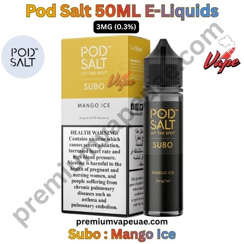 Pod Salt Subo 50ML E-Liquids Mango Ice 3MG