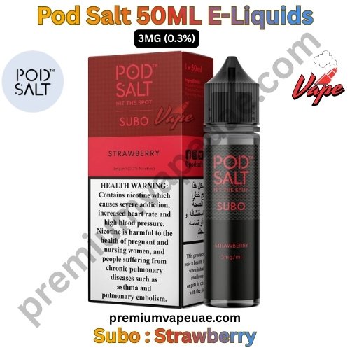 Pod Salt Subo 50ML E-Liquids Strawberry 3MG