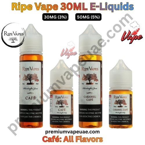 Ripe Vape Café 30ML E-Liquids All Flavors 30MG And 50MG