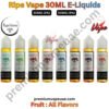 Ripe Vape Fruit 30ML E-Liquids All Flavors 30MG And 50MG