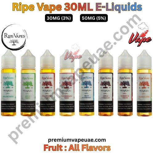 Ripe Vape Fruit 30ML E-Liquids All Flavors 30MG And 50MG