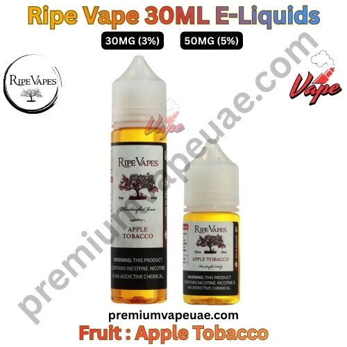 Ripe Vape Fruit 30ML E-Liquids Apple Tobacco 30MG And 50MG