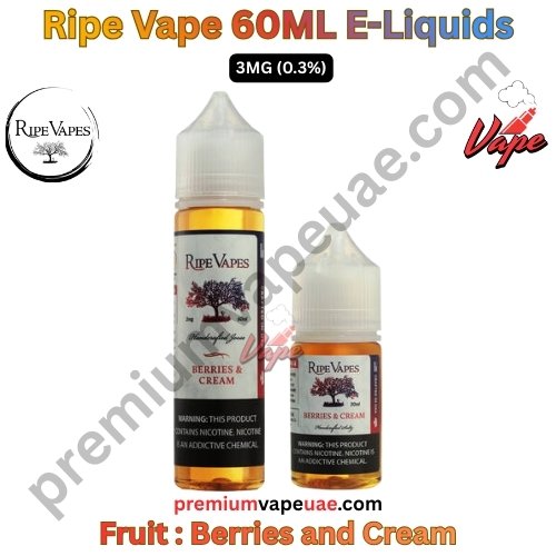 Ripe Vape Fruit 60ML E-Liquids Berries and Cream 3MG