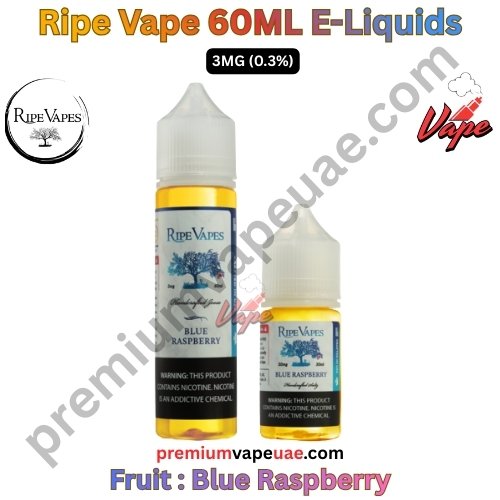 Ripe Vape Fruit 60ML E-Liquids Blue Raspberry 3MG