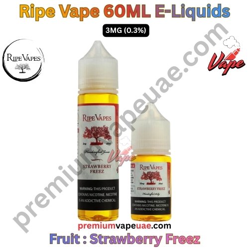 Ripe Vape Fruit 60ML E-Liquids Strawberry Freez 3MG