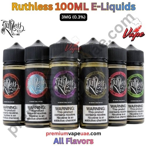 Ruthless 100ML E-Liquids All Flavors 3MG