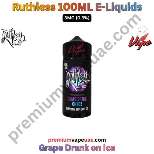 Ruthless 100ML E-Liquids Grape Drank on Ice 3MG