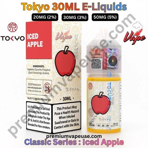 Tokyo Classic Series 30ML E-Liquids Iced Apple 20MG 30MG And 50MG