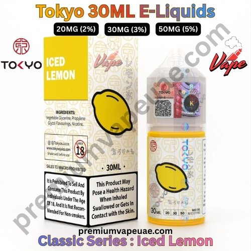 Tokyo Classic Series 30ML E-Liquids Iced Lemon 20MG 30MG And 50MG