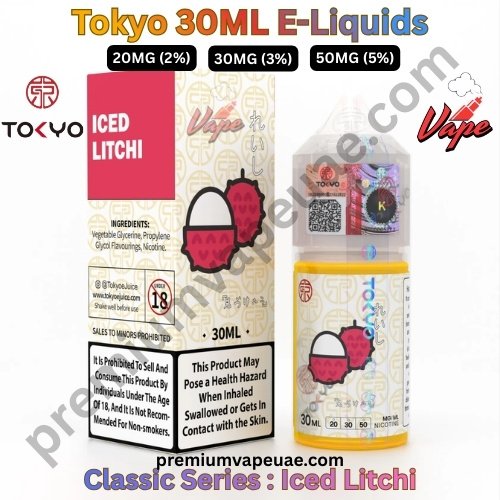 Tokyo Classic Series 30ML E-Liquids Iced Litchi 20MG 30MG And 50MG