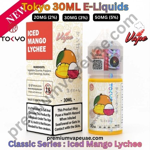 Tokyo Classic Series 30ML E-Liquids Iced Mango Lychee 20MG 30MG And 50MG