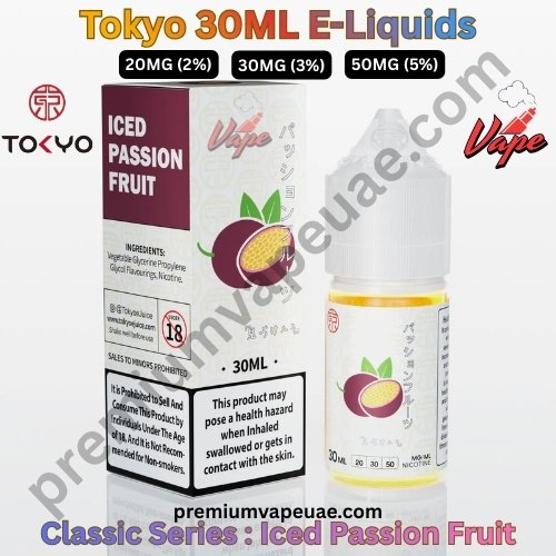 Tokyo Classic Series 30ML E-Liquids Iced Passion Fruit 20MG 30MG And 50MG