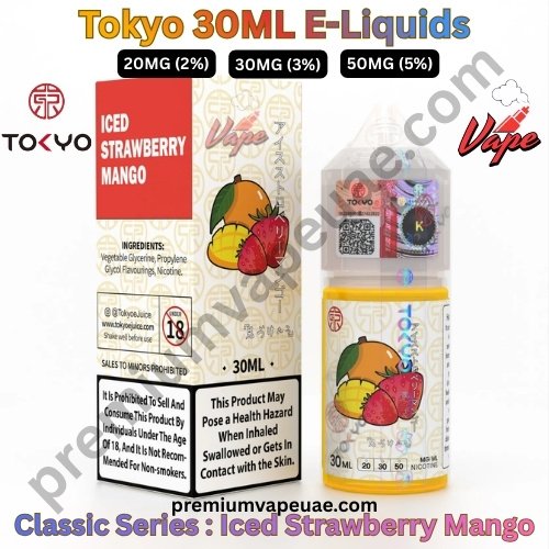 Tokyo Classic Series 30ML E-Liquids Iced Strawberry Mango 20MG 30MG And 50MG