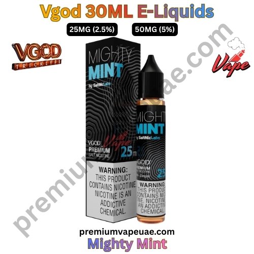 Vgod 30ML E-Liquids Mighty Mint 25MG and 50MG