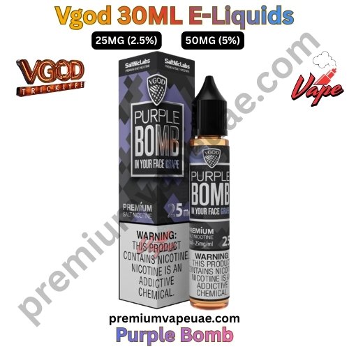 Vgod 30ML E-Liquids Purple Bomb 25MG and 50MG