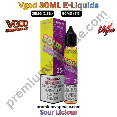 Vgod 30ML E-Liquids Sour Licious 25MG and 50MG