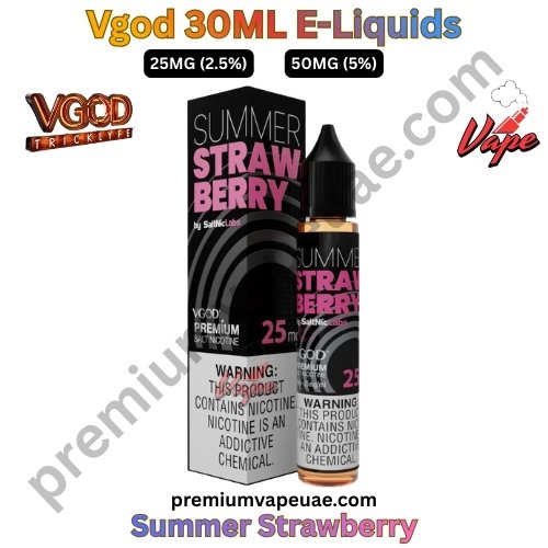 Vgod 30ML E-Liquids Summer Strawberry 25MG and 50MG