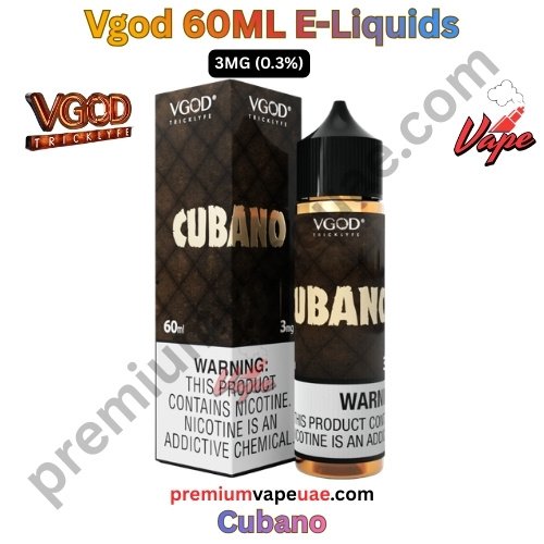Vgod 60ML E-Liquids Cubano 3MG