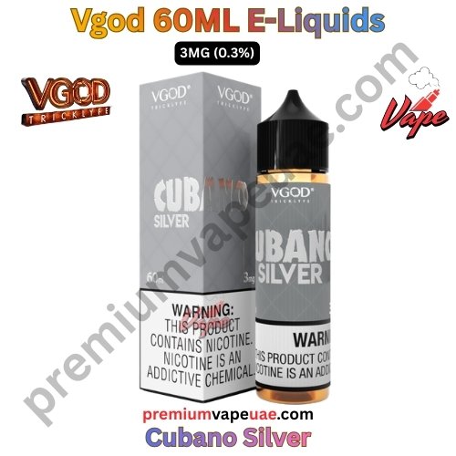 Vgod 60ML E-Liquids Cubano Silver 3MG