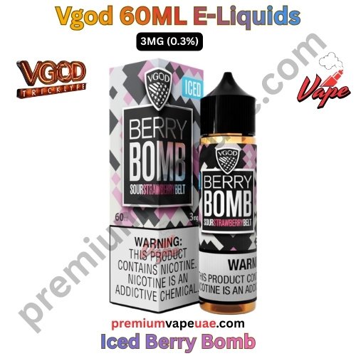 Vgod 60ML E-Liquids Iced Berry Bomb 3MG