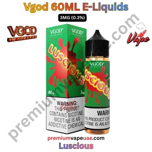 Vgod 60ML E-Liquids Luscious 3MG