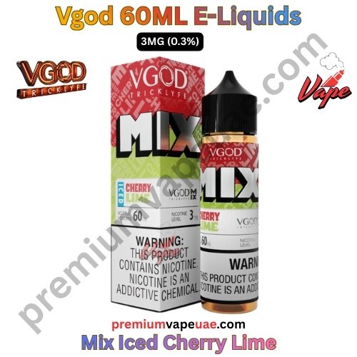 Vgod 60ML E-Liquids Mix Iced Cherry Lime 3MG