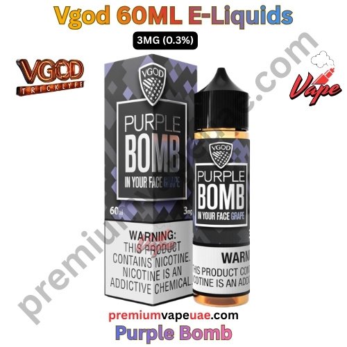 Vgod 60ML E-Liquids Purple Bomb 3MG