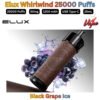 Elux Whirlwind 25000 Puffs 50MG Black Grape Ice in Sharjah