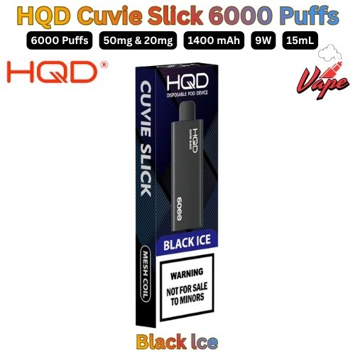 HQD Cuvie Slick 6000 Puffs 20MG in Abu Dhabi
