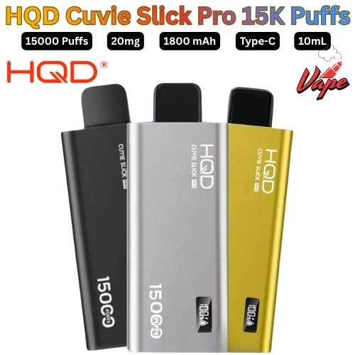HQD Cuvie Slick Pro 15000 Puffs 20MG All Flavors in Dubai