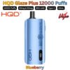 HQD Glaze Plus 12000 Puffs 50MG Blueberry