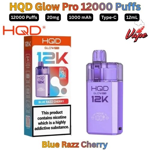 HQD Glow Pro 12000 Puffs 20MG in Abu Dhabi