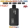 HQD Miracle 8000 Puffs 0MG Black Dragon
