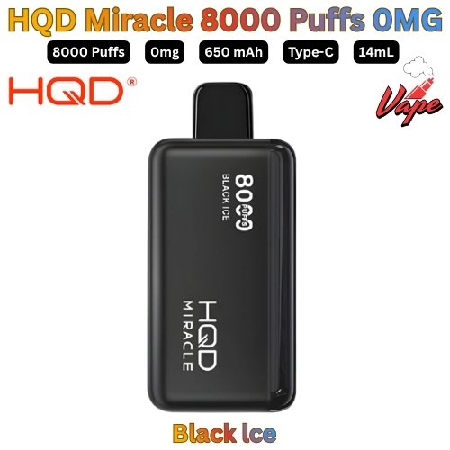 HQD Miracle 8000 Puffs 0MG in Abu Dhabi