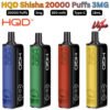 HQD Shisha 20000 Puffs 3MG All Flavors in Dubai