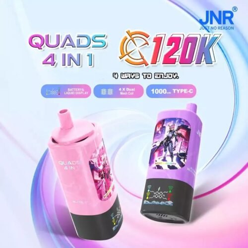 JNR Quads 4in1 120000 Puffs 20MG Flavor