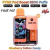 PYNE Pod Boost 8500 Puffs 50MG Blueberry Cotton Candy in Ajman