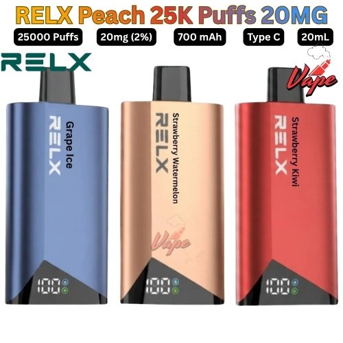 RELX Peach 25000 Puffs 20MG All Flavors